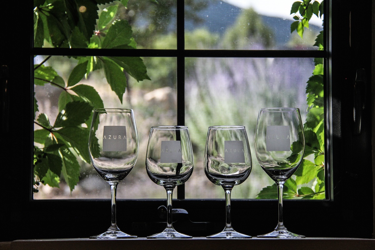 Azura Cellars wine glasses
