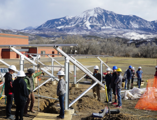 With SEI’s help, high school students in Delta County install solar photovoltaic systems on their schools