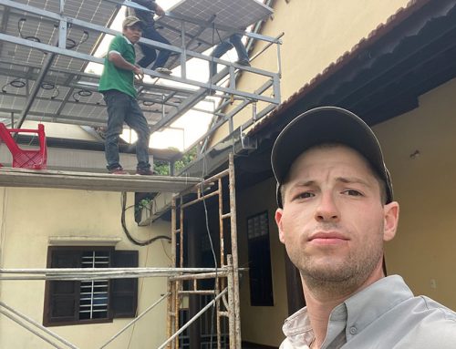 Student Highlight: Trevor Schwartz helps install solar in the developing world while training remotely