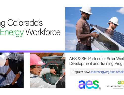 SEI and AES Launch Solar Workforce Development Program for Colorado Residents